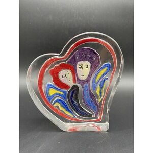 Matt Lamb Art Glass Sculpture For Sasaki Spirit of Love‎ Abstract Art